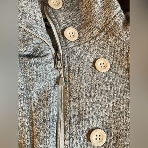 North Face Women’s Jacket XS Light Grey Knit